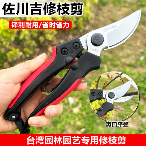 台湾佐川吉818剪刀粗枝剪修花剪