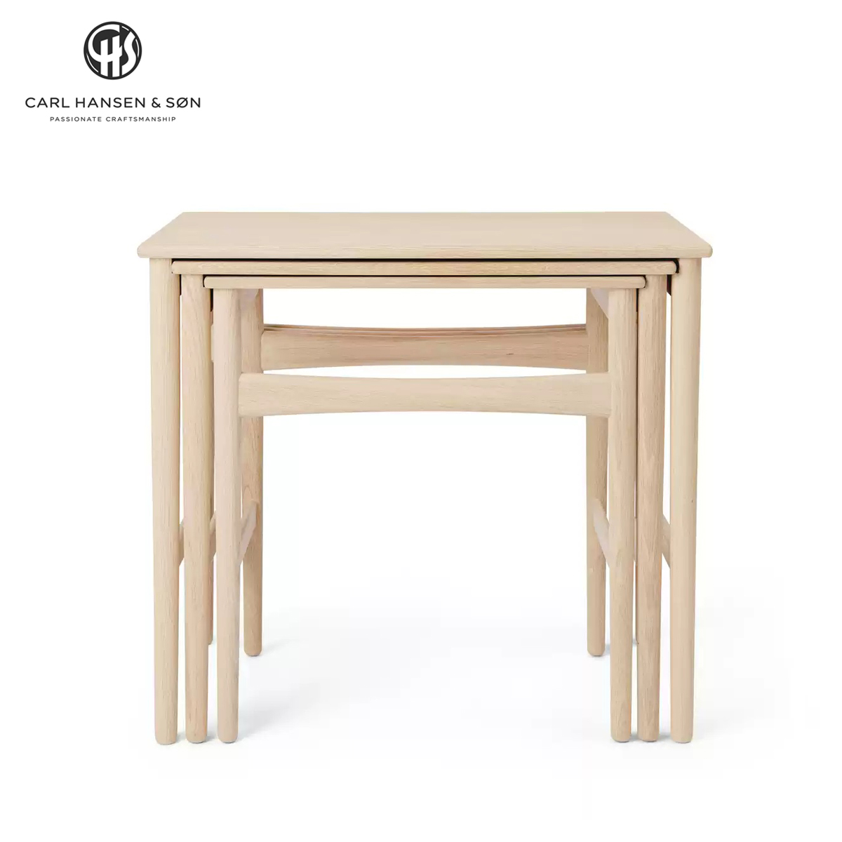 【原装正品】丹麦 Carl Hansen CH004 | 实木茶几咖啡桌嵌套桌 We