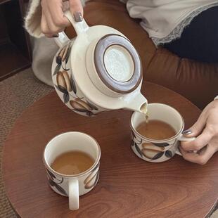 法式中古风茶具套装高级感水具陶瓷茶壶泡茶家用乔迁送礼佳品