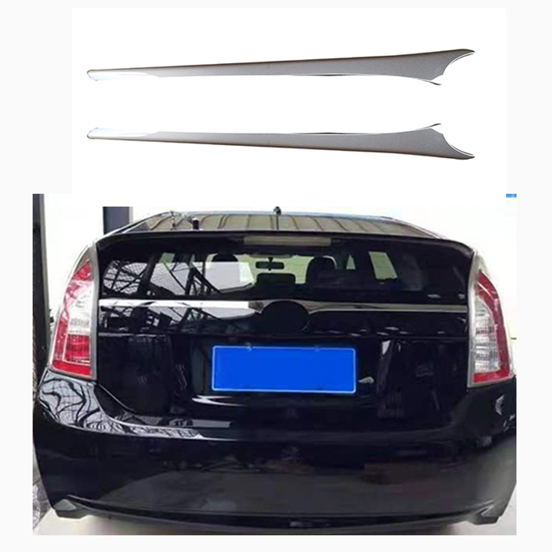 适用于2012-2015丰田普锐斯后备箱prius30不锈钢专用后饰条装饰贴