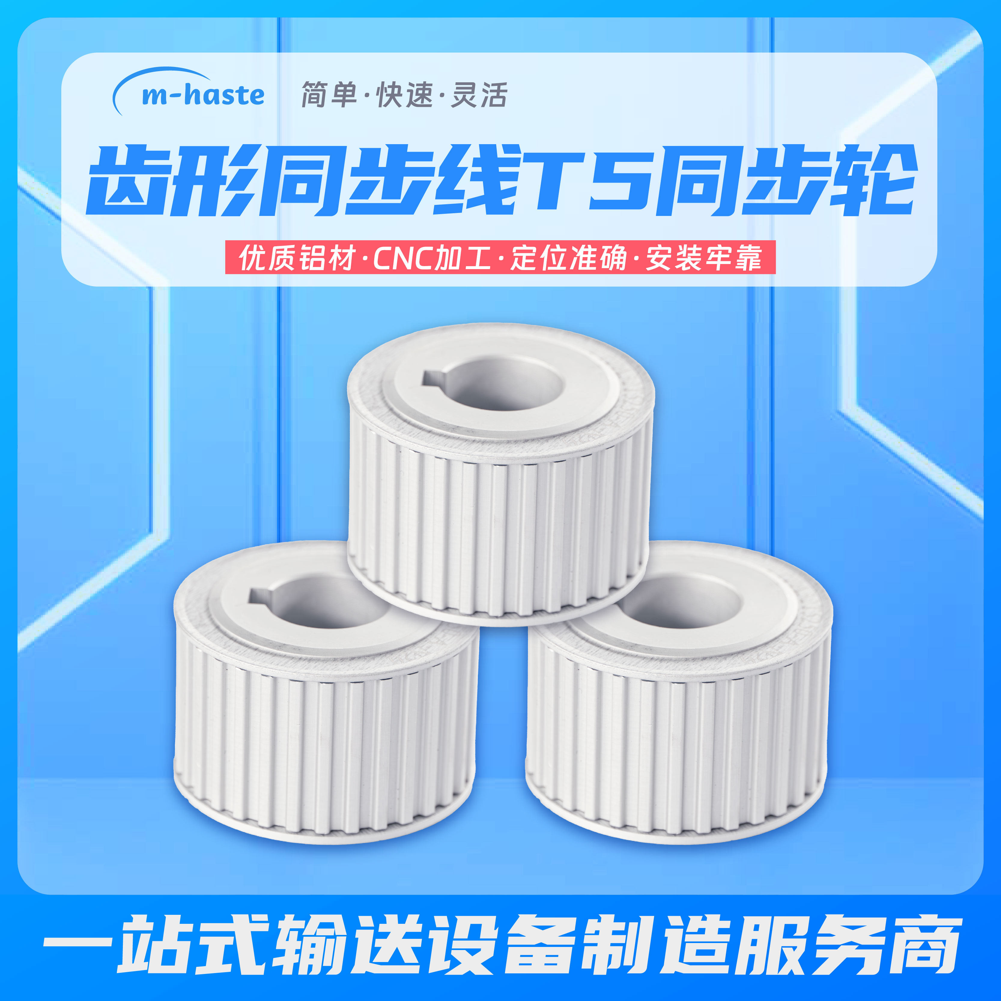 艾姆华世特MT400双列多列同步带线配套线体同步轮T5250,五金/工具,传输带附件,淘宝优惠券,粉丝福利购,淘宝优惠卷