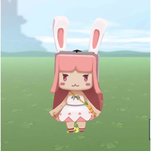 迷你世界临江仙.颂电玩少女 玲音兔美美熊小吉安吉洛斯雪球球