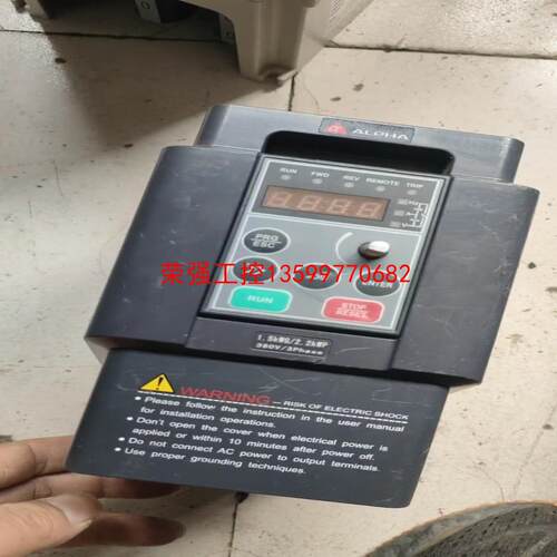 【荣强工控】阿尔法A6000E-1.5kw变频器一台，成色自定义，有划痕