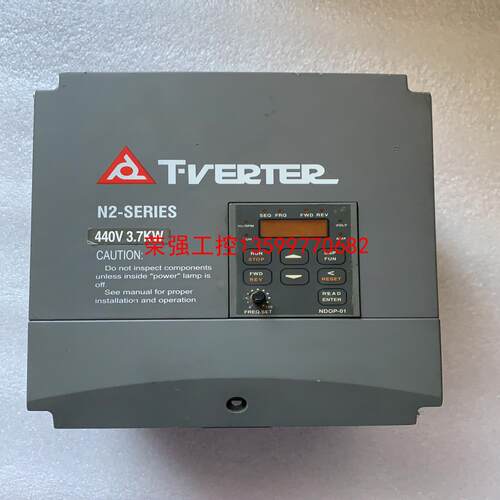 【荣强工控】台安变频器3.7kw三相输入N2-405-H3，二手包好