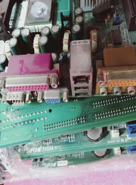 超微工业工控机主板。6个PCI口。P4SGA REV1.2
