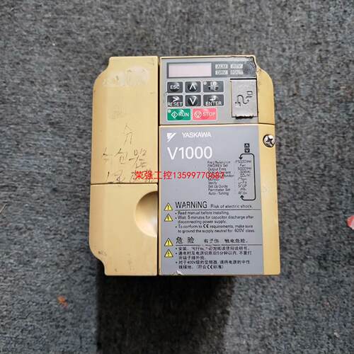 【荣强工控】拆机安川变频器，CIMR-VCBA0006BAA