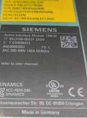 （设备配件）BE3160KW电抗器-120 2-SL3100AB0