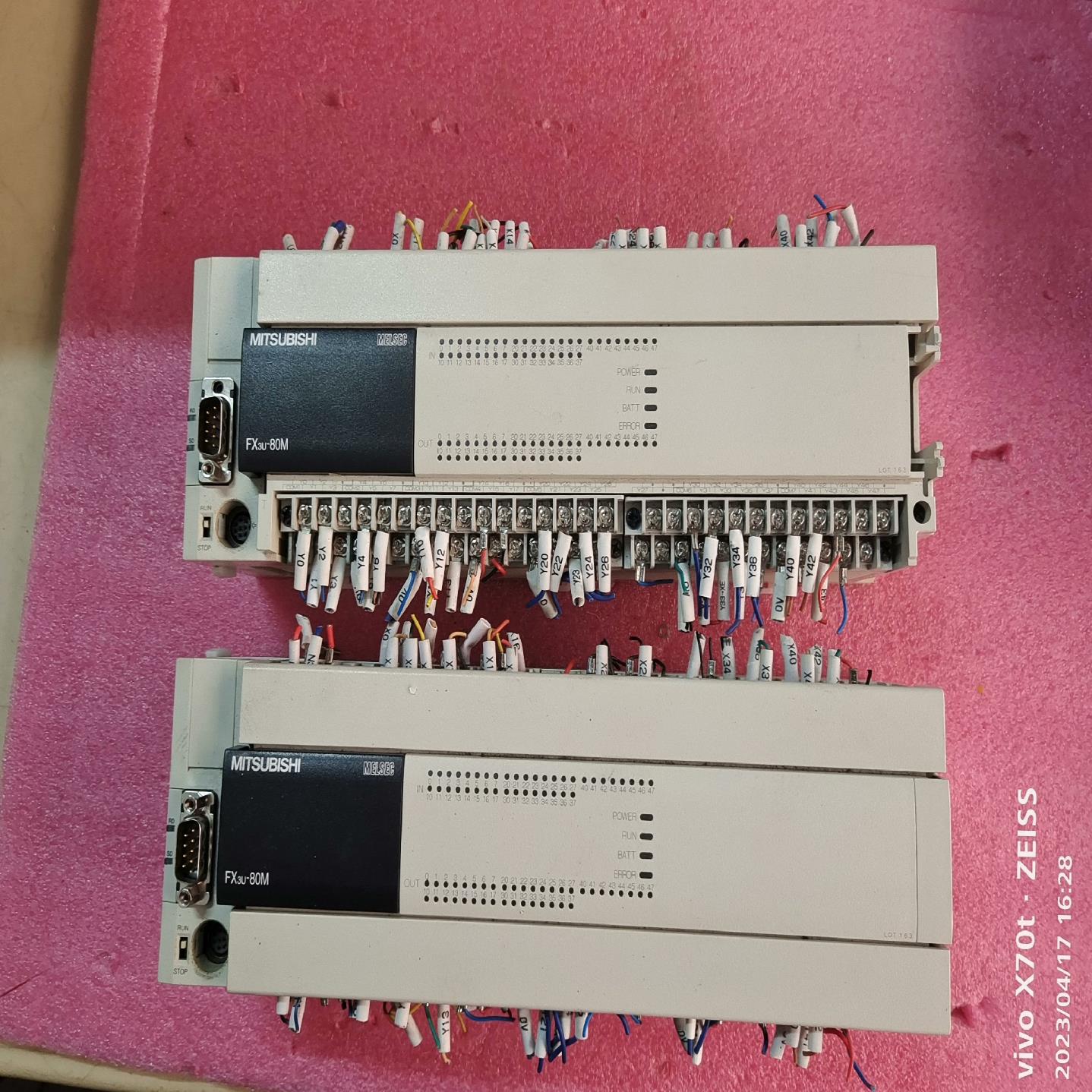 PLC，FX3U-80MT/ES-A带通信模块FX3