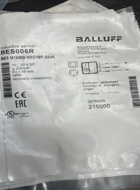 BESM18MG-NSC16F-S04K巴鲁夫接近开关原装正