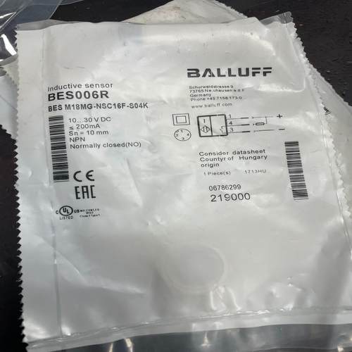 BESM18MG-NSC16F-S04K巴鲁夫接近开关原装正