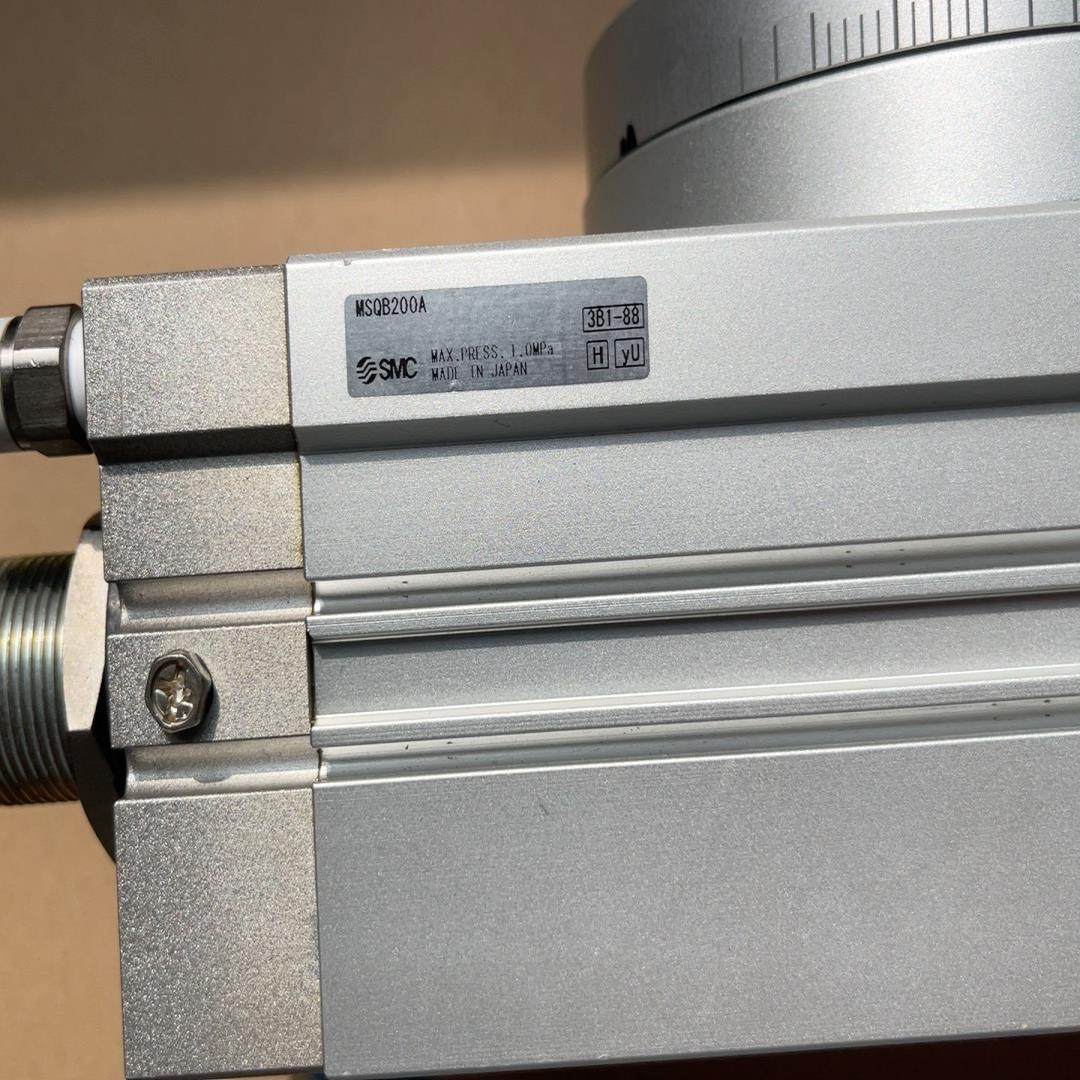 原装正品SMC旋转气缸MSQB200A实物拍照，功能测试