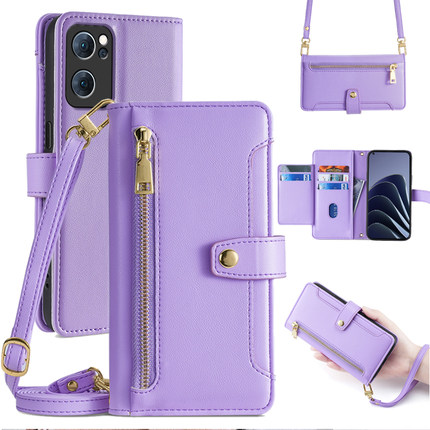 适用opporeno7手机壳斜挎7pro全包镜头reno6pro+翻盖7se真皮保护套5Pro十防摔0pp0reno5K背带挂绳4pro钱包式z