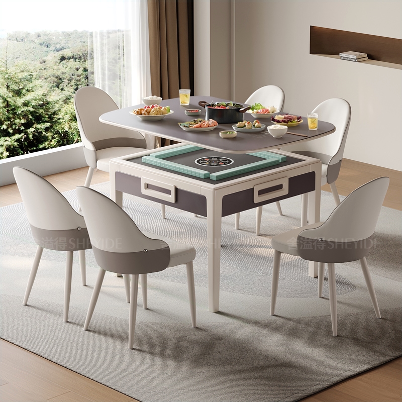 舍溢得奶油风麻将机全自动家用一