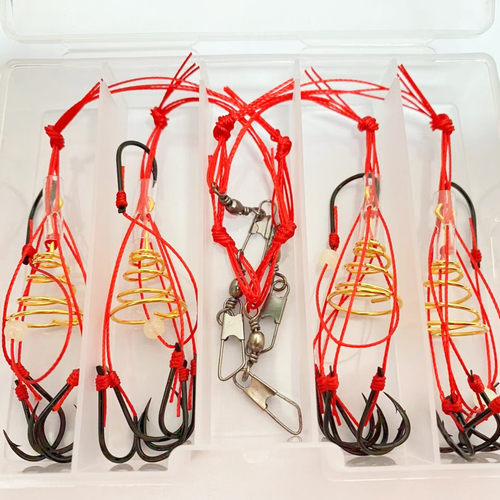 鬼峰三角弹簧哑黑三角牙鱼钩爆炸钩抛竿海竿垂钓用品包邮