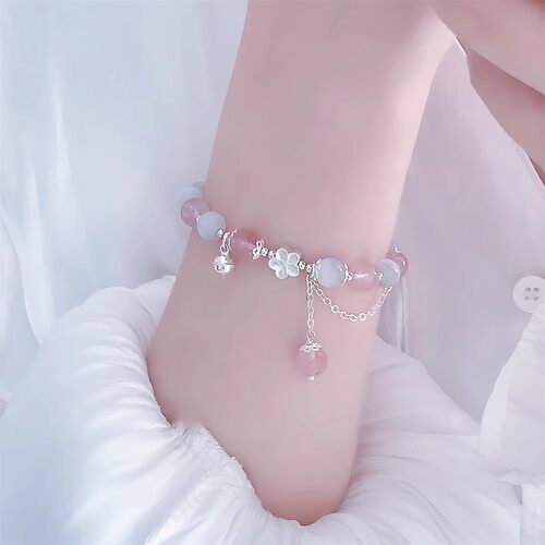 法国Drame女款足银桃花手链手串