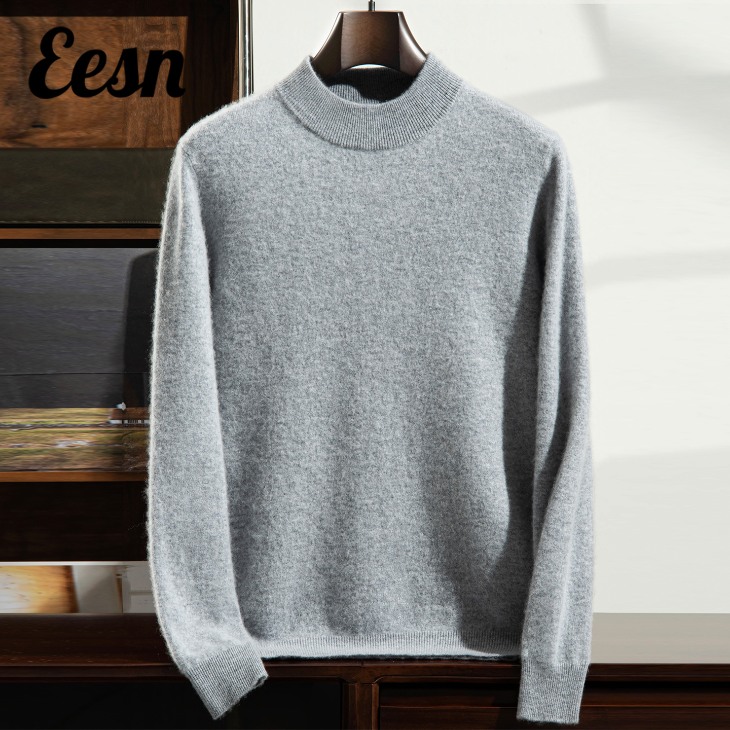 秋冬新款半高领内搭山羊绒衫上衣