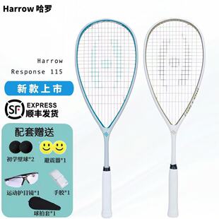 Harrow哈罗系列115/120进阶男女初学专业超轻碳纤维比赛级壁球拍