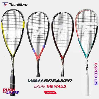 Tecnifibre泰尼飞正品专业赛用均衡头重全碳壁球拍 X-SPEED125 NS