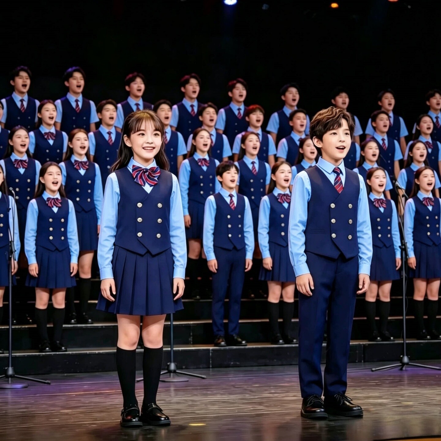 小学生英伦朗诵合唱礼服套装
