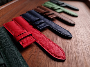 纯手工表带订制掌纹小牛皮多色可选男女适用手表配件起鼓表链包邮