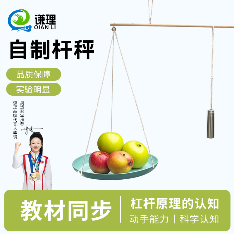 谦理自制杆秤小学科学课本同步