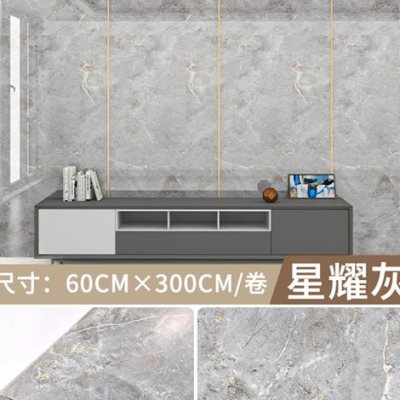 新品2023电视背景墙自粘墙贴装饰客厅壁纸防水防潮仿大理石瓷砖铝