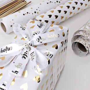 present roll paper gift wrapper大尺寸礼物包装 wrapping 纸高级