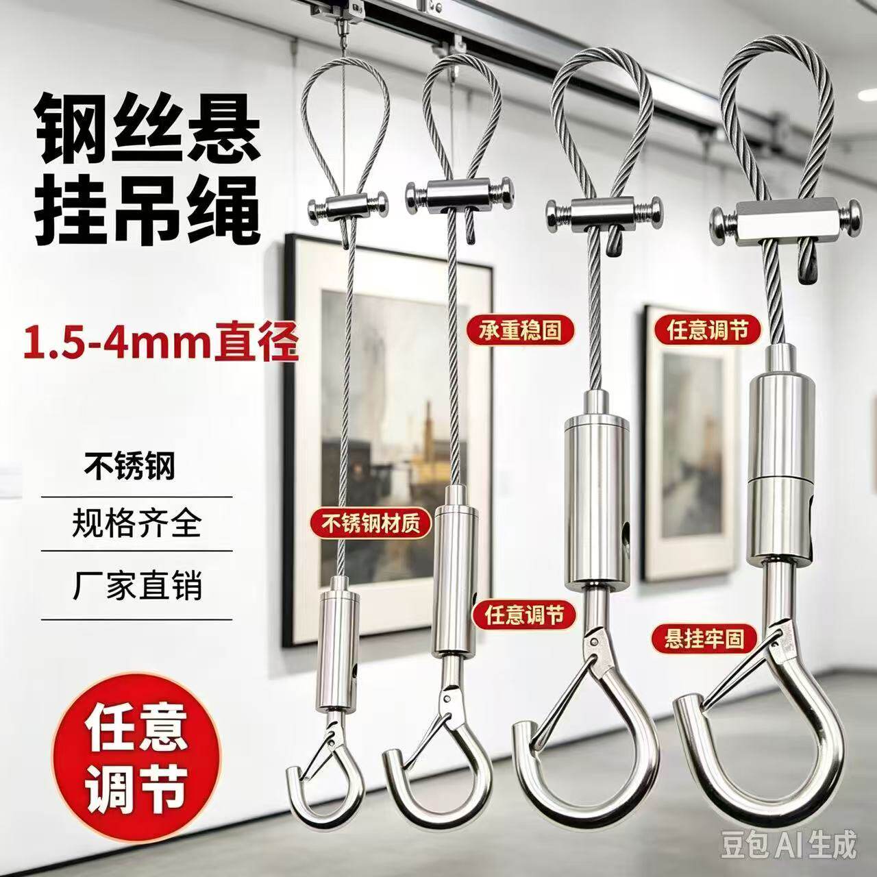 灯笼专用挂钩免打孔户外阳台大门口吊顶不锈钢强力承重挂灯笼吊勾