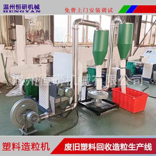厂家生产销售HTW-75小型风冷造粒机低温无烟造粒机边角料造粒机