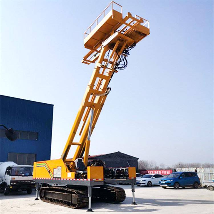 山体边坡支护用锚固锚杆钻机 高举升高臂钻机 履带式护坡锚固钻机