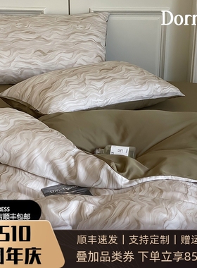 Dormir轻奢200S兰精天丝四件套冰丝真丝裸睡被套床单床笠床上用品