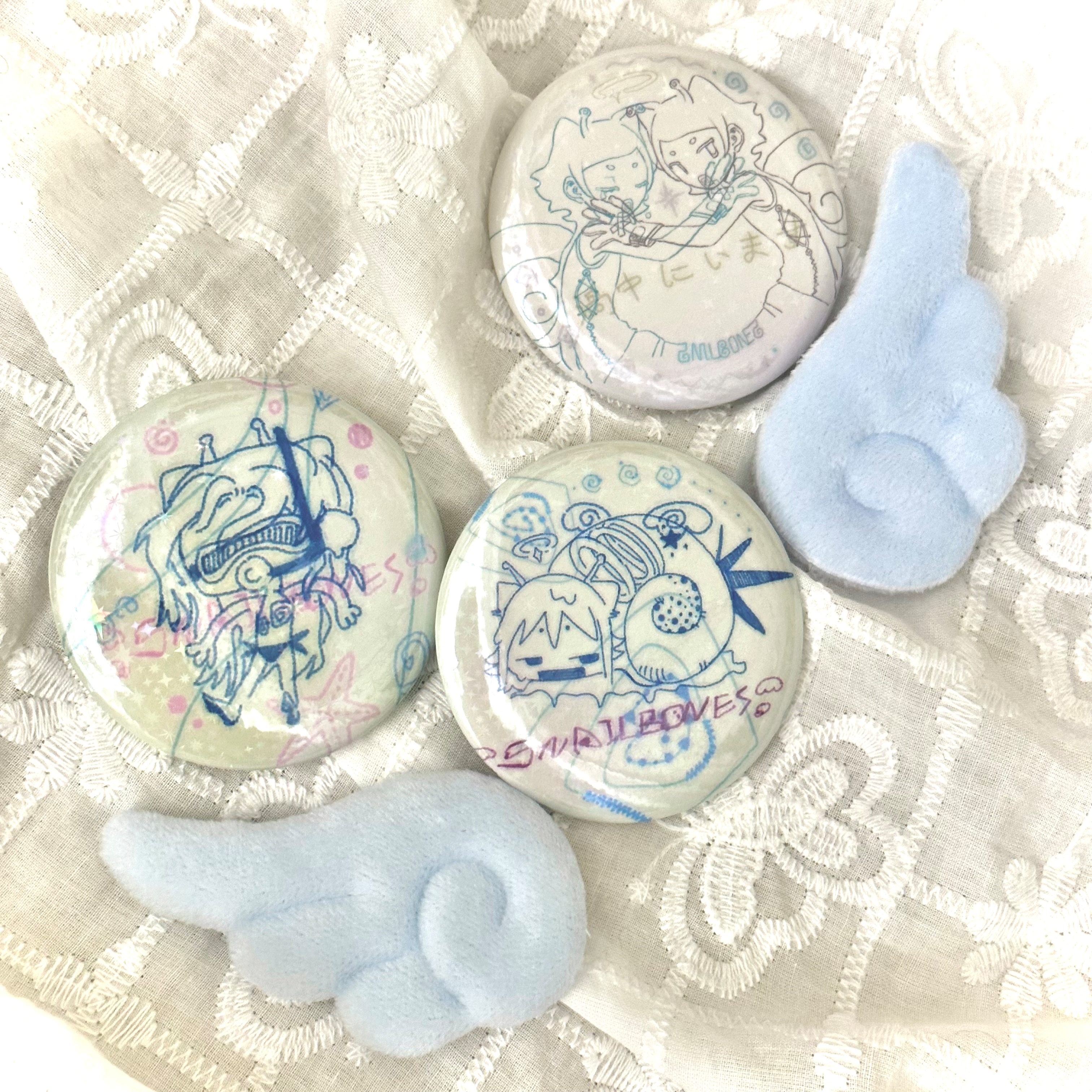 蜗牛骸原创徽章插画吧唧