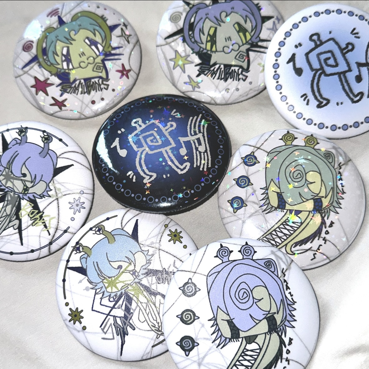 蜗牛骸原创设计手绘吧唧徽章胸针装饰