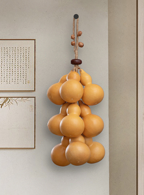 天然葫芦挂件入户门对门装饰品客厅玄关走廊挂件八方来财葫芦挂饰