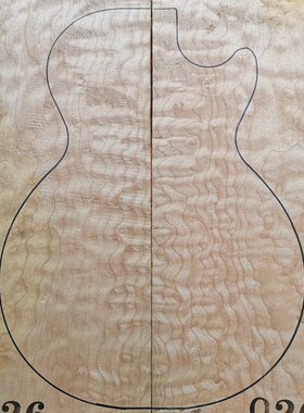 Quilted Maple Electric Guitar Electric Bass BodyT Veneer Two