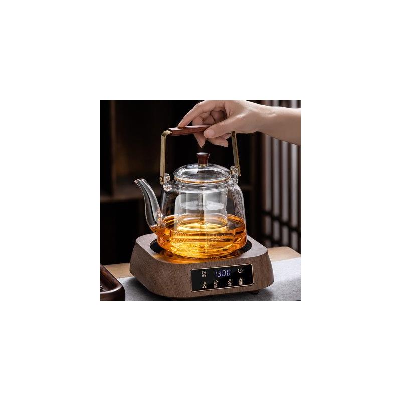 耐热玻璃电陶炉煮茶器电陶炉蒸茶器家用加厚蒸汽全自动提梁壶泡茶