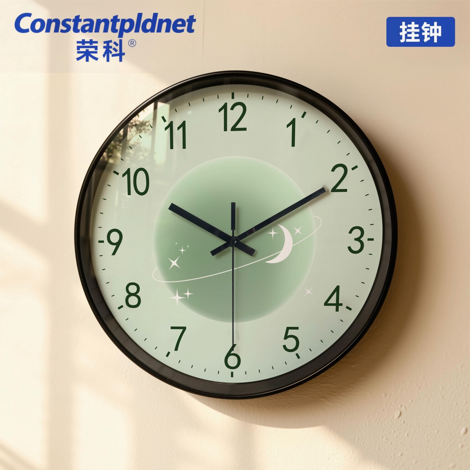 简约时尚静音电子石英挂钟时钟