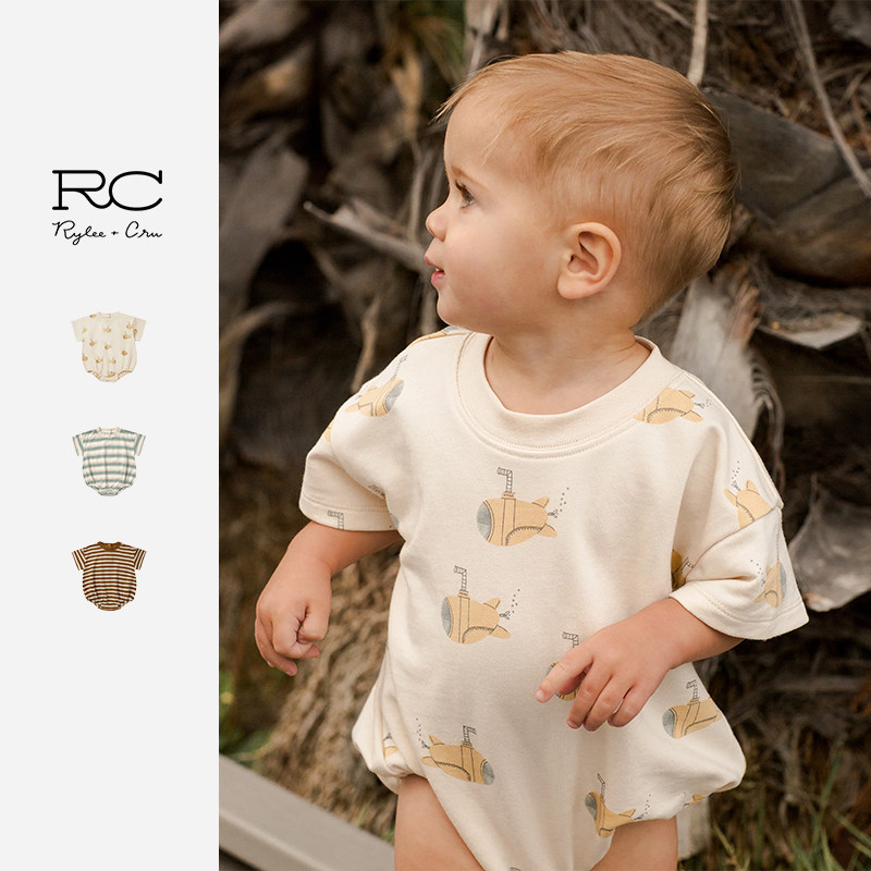 RyleeCru婴幼童包臀服爬服连体衣夏季新生儿爬服新款上新