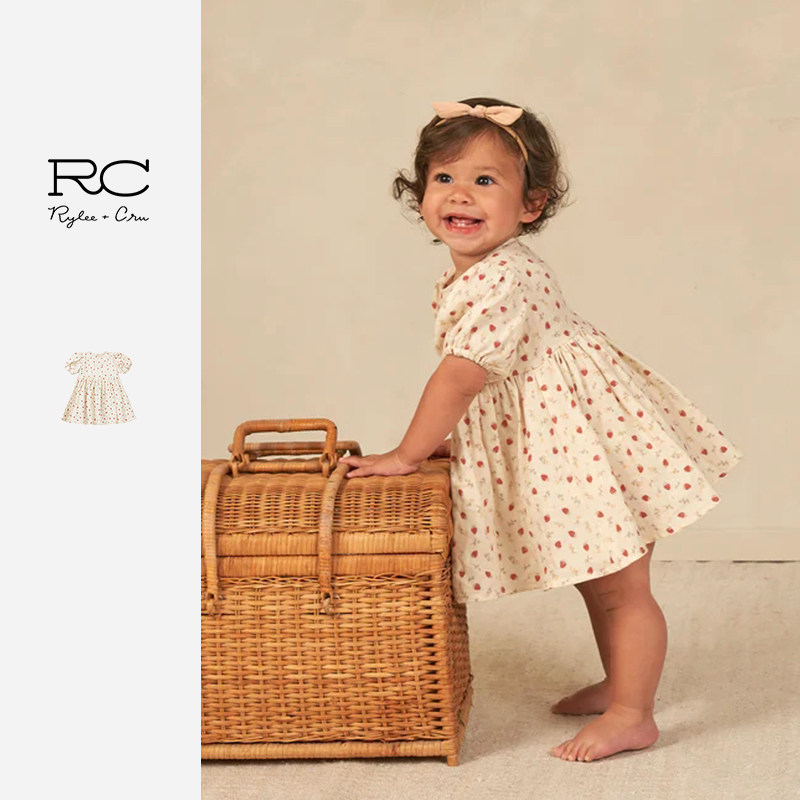 儿童连衣裙Ryleecru公主泡泡袖