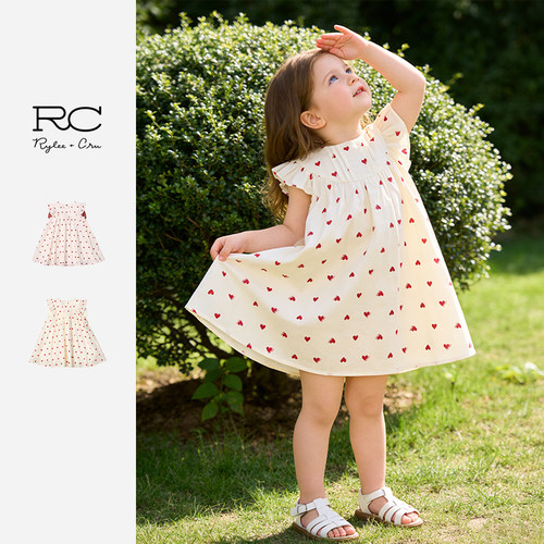 RyleeCru官方正品女童女宝爱心连衣裙26春2新品