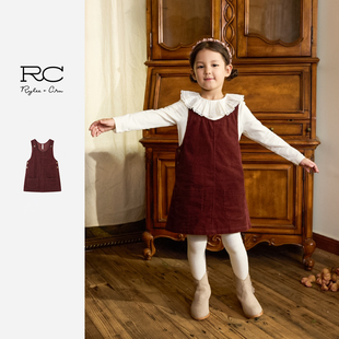 RyleeCru官方正品女童背带裙连衣裙女宝宝裙子25秋2上新