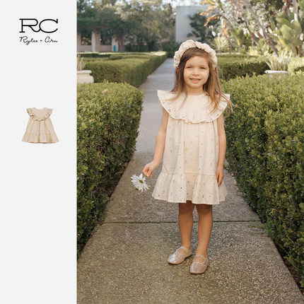 RyleeCru官方正品女童连衣裙女孩裙子女宝裙装长裙RC裙子