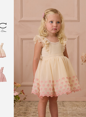 Ryleecru商场同款女童连衣裙生日公主裙蓬蓬云朵裙RC童装连衣裙
