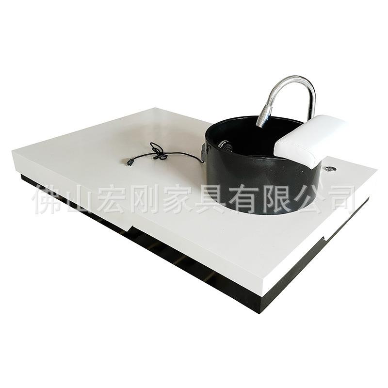 网红美甲店时尚美甲美睫疗足浴按摩沐足盆底座亚克力高档沙龙家具