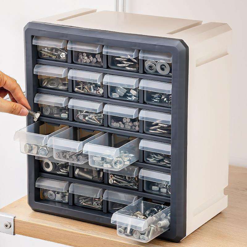 电子元器件塑料零件收纳盒子抽屉式零件柜五金配件螺丝盒物料盒