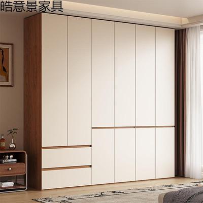 加厚实木衣柜卧室家用储物衣橱家用加深60储物柜收纳柜落地全屋柜