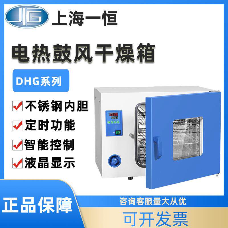上海一恒电热恒温鼓风干燥箱DHG-9015A烘箱300度工业烤箱烘干机