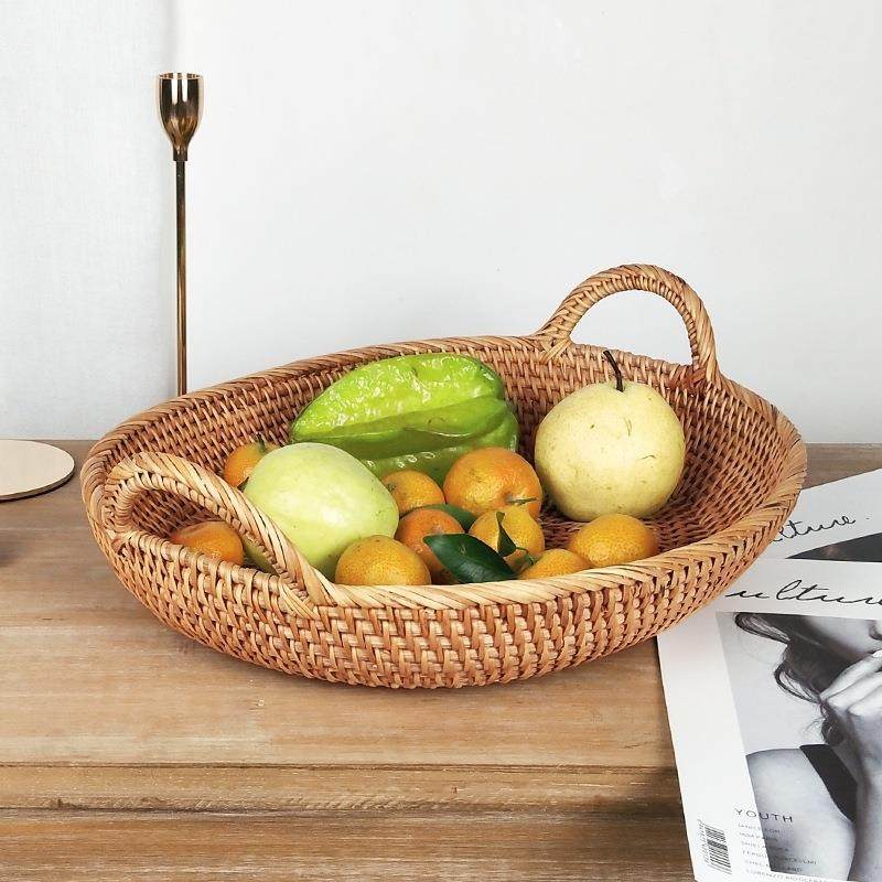 越南藤编收纳篮椭圆水果筐手提置物收纳筐,电子元器件市场,其它元器件,淘宝优惠券,粉丝福利购,淘宝优惠卷