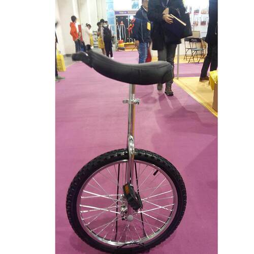 生产20寸独轮车可调高度钢圈独轮自行车20”Unicycle电镀