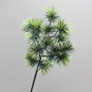 单支仿真松树枝条苏联假松上霜落叶松迎客松美人松装饰绿叶绿植松